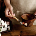 Load image into Gallery viewer, Gohobi A set of 6 Pieces Bamboo Handle Cutlery