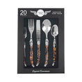 Load image into Gallery viewer, Laguiole Connoisseur 20pc 18/10 SS Tortoise Flatware Set