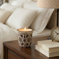 Load image into Gallery viewer, Scented Candle - Jasmine Brown and White Ceramic, 7 Oz