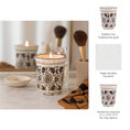 Load image into Gallery viewer, Scented Candle - Jasmine Brown and White Ceramic, 7 Oz
