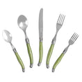 Load image into Gallery viewer, 20-Piece Stainless-Steel Laguiole Flatware Set, Spring Green
