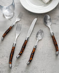 Load image into Gallery viewer, Laguiole Connoisseur 20pc 18/10 SS Tortoise Flatware Set
