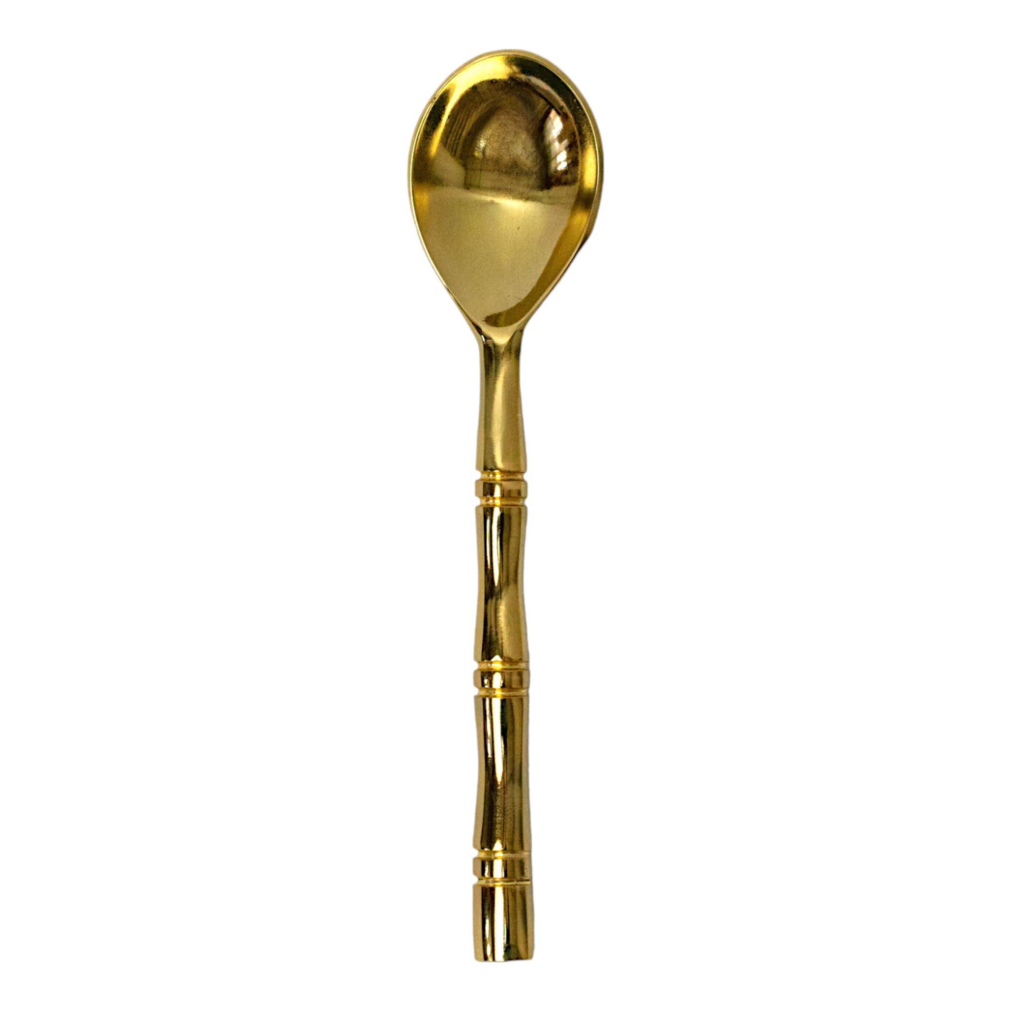 Gold Bamboo Fork and Spoon