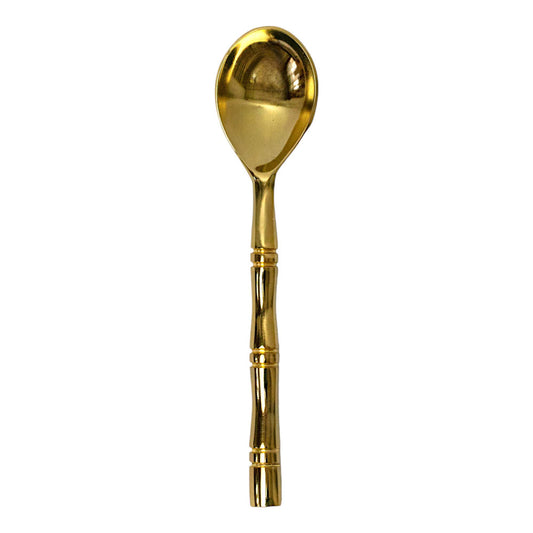Gold Bamboo Fork and Spoon