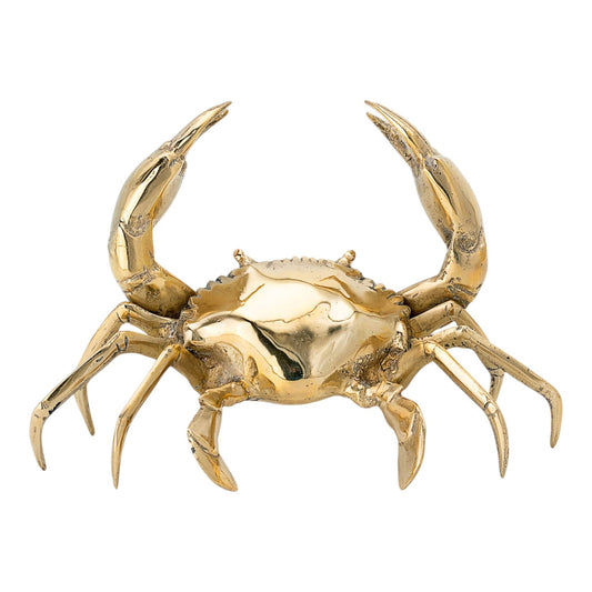 Brass Crab Sculpture Decor