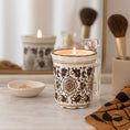Load image into Gallery viewer, Scented Candle - Jasmine Brown and White Ceramic, 7 Oz
