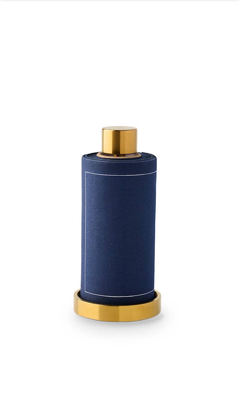 Cotton Cocktail Napkin Roll: Midnight City (Navy)