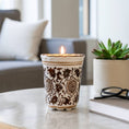 Load image into Gallery viewer, Scented Candle - Jasmine Brown and White Ceramic, 7 Oz
